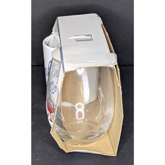 MUG Wake Up 11oz & WINE GLASS 18oz Time To Wine Down Brand New Gift - Picture 3 of 6